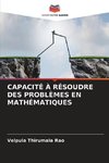 CAPACITÉ À RÉSOUDRE DES PROBLÈMES EN MATHÉMATIQUES