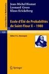 Ecole d'Ete de Probabilites de Saint-Flour X, 1980