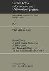 Price Effects in Input-Output Relations: A Theoretical and Empirical Study for the Netherlands 1949-1967