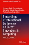 Proceedings of International Conference on Recent Innovations in Computing