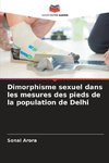 Dimorphisme sexuel dans les mesures des pieds de la population de Delhi