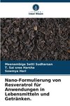 Nano-Formulierung von Resveratrol für Anwendungen in Lebensmitteln und Getränken.