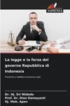 La legge e la forza del governo Repubblica di Indonesia