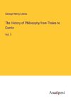 The History of Philosophy from Thales to Comte