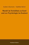 Wundt im Verhältnis zu Kant und zur Psychologie im Kontext