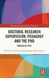 Doctoral Research Supervision, Pedagogy and the PhD