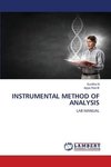 INSTRUMENTAL METHOD OF ANALYSIS