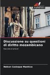 Discussione su questioni di diritto mozambicano