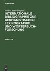 Intenationale Bibliographie 02 zur germanistischen Lexikographie und Wörterbuchforschung