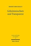 Geheimnisschutz und Transparenz