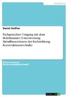 Fachgerechter Umgang mit dem Bohrhammer (Unterweisung Metallbauer/innen der Fachrichtung Konstruktionstechnik)