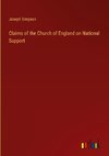 Claims of the Church of England on National Support