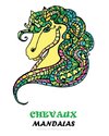 Chevaux Livre de Coloriage avec Mandalas