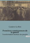 Premières conséquences de la guerre