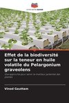 Effet de la biodiversité sur la teneur en huile volatile du Pelargonium graveolens