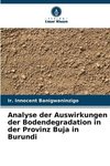 Analyse der Auswirkungen der Bodendegradation in der Provinz Buja in Burundi