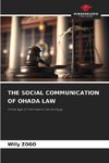 THE SOCIAL COMMUNICATION OF OHADA LAW