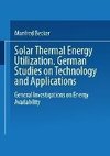 Solar Thermal Energy Utilization