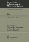 Recent Advances and Historical Development of Vector Optimization