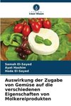 Auswirkung der Zugabe von Gemüse auf die verschiedenen Eigenschaften von Molkereiprodukten