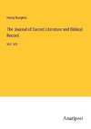 The Journal of Sacred Literature and Biblical Record