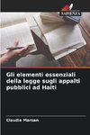 Gli elementi essenziali della legge sugli appalti pubblici ad Haiti