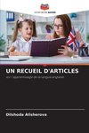 UN RECUEIL D'ARTICLES