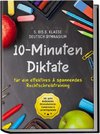 10-Minuten Diktate für ein effektives & spannendes Rechtschreibtraining | 5. bis 8. Klasse Deutsch Gymnasium | inkl. gratis Audiodateien, Blitzmerkerkästen, Eselsbrücken & Lernerfolgstabelle