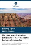 Die roten Jurassico-Kreide-Schichten des marokkanischen Zentralen Hohen Atlas