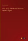 Three Essays on the Maintenance of the Church of England