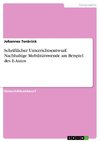 Schriftlicher Unterrichtsentwurf. Nachhaltige Mobilitätswende am Beispiel des E-Autos