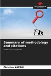 Summary of methodology and citations