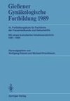 Gießener Gynäkologische Fortbildung 1989