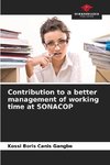 Contribution to a better management of working time at SONACOP