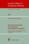 Electronic Dictionaries and Automata in Computational Linguistics