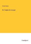 De l'origine du langage