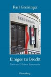 Einiges zu Brecht