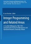 Integer Programming and Related Areas