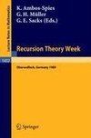 Recursion Theory Week