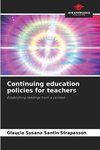 Continuing education policies for teachers