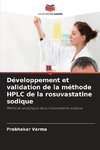 Développement et validation de la méthode HPLC de la rosuvastatine sodique