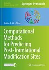 Computational Methods for Predicting Post-Translational Modification Sites