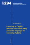 E-learning in English Medium Instruction (EMI):Academic language for university students