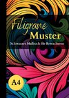 Schwarzes Malbuch für Erwachsene ¿Filigrane Muster¿