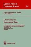 Uncertainty in Knowledge Bases