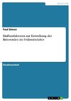 Einflussfaktoren zur Entstehung der Ritterorden im Frühmittelalter