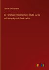 De l'analyse infinitésimale; Étude sur la métaphysique de haut calcul