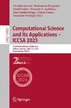 Computational Science and Its Applications ¿ ICCSA 2023