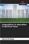 Inequalities in education in Burkina Faso: