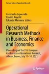 Operational Research Methods in Business, Finance and Economics